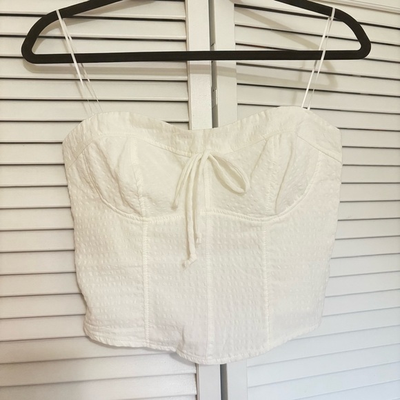 KIRIOUS LOS ANGELES Tops - Strapless corset style crop top